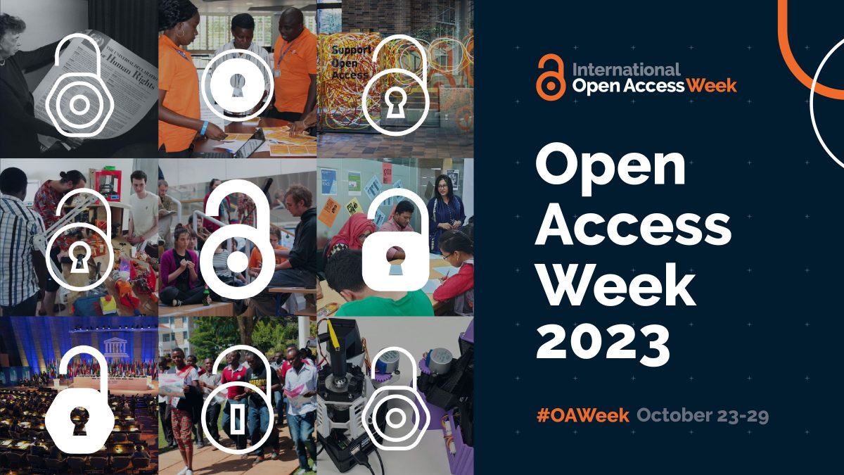 Zapraszamy do wzięcia udziału w Open Acces Week 2023 w dniach 23-29 października.
