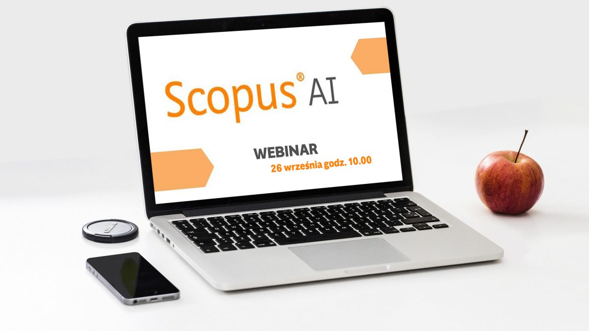 Logo Scopus AI na ekranie laptopa